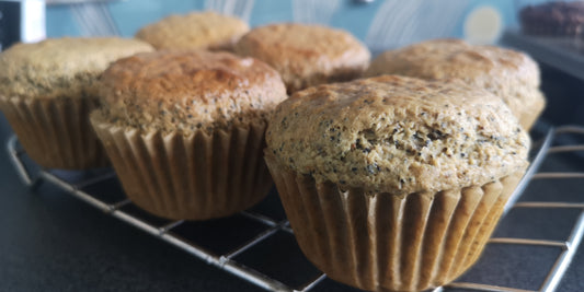 Lemon and poppy seed muffins